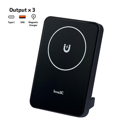 MagSafe Magnetic Power Bank 10000mAh ︱Magnetic Wireless Power Bank ︱MagSafe Power bank︱Magnetic Wireless Battery Pack Power Bank with Stand 10000mAh i-BM10