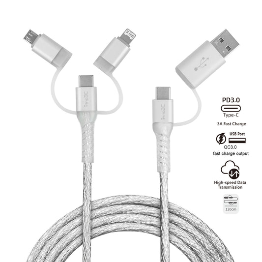 inno3C 5 in 1 Lightning/Type-C/Micro to USB/Type-C Cable i-5CS-12