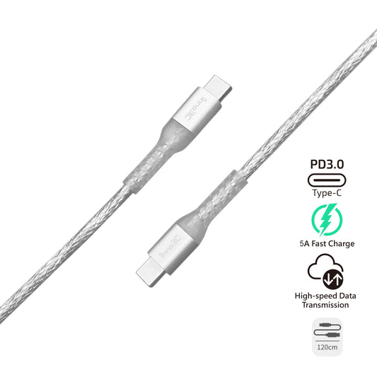 inno3C Transparent Type-C to Type-C 100W Cable 1.2M  i-100CA-12