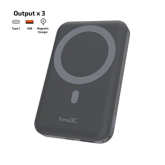 inno3C Magnetic Wireless Power Bank 10000mAh  i-MW10 PBK / i-MW10 PBU