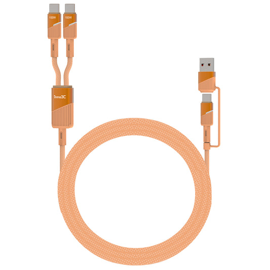 inno3C 4 in 1 100W Type-C Data Transfer Charging Cable 120cm i-100C2-12