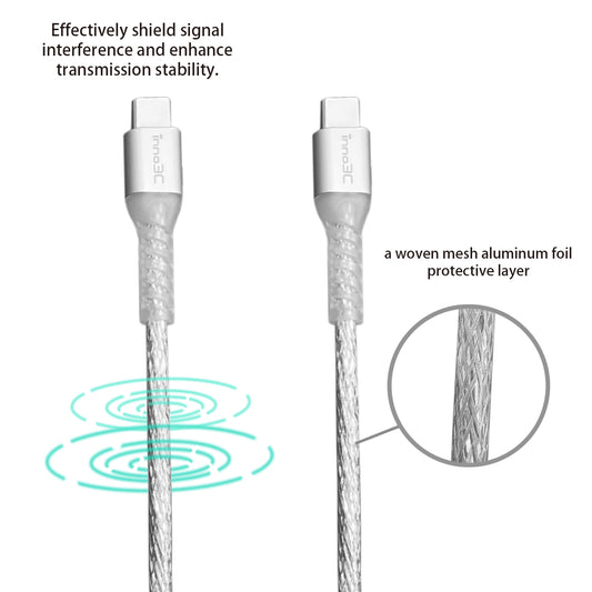 inno3C Transparent Type-C to Type-C 100W Cable 1.2M  i-100CA-12
