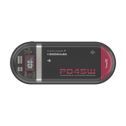 inno3C 45W Fast Charging Power bank with Build-in Cables 15000mAh i-PB15