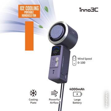 inno3C Ice Cooling Portable Handheld Fan i-F12