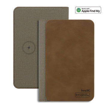 inno3C Passport Holder Tracker i-FP10｜Wireless Charging Built-in Rechargeable Battery Tracker｜Passport Finder Works with Apple Find My｜Passport Cover Tracker｜Passport Finder