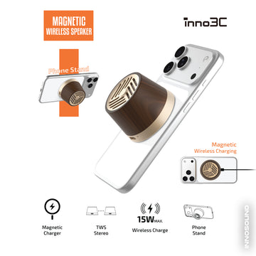 inno3C Magnetic Wireless Speaker i-WS5｜Portable True Wireless Speaker｜Mini TWS Bluetooth Speaker ｜Travel Speaker