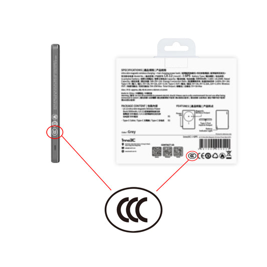 inno3C [ CCC 3C CE ] Ultra Slim Magnetic Wireless Power Bank LX-12